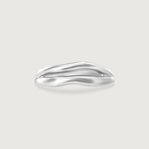 Dual Wave Silver Ring