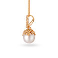 14KT Yellow Gold Pearl Pendant,,hi-res view 3