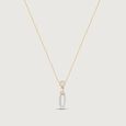 Halo Drift Diamond Necklace,,hi-res view 3