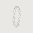 Infinity Flow Silver Bangle,,hi-res view 4