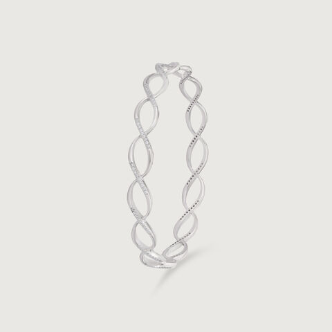 Infinity Flow Silver Bangle