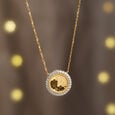 Radiant Textured Diamond Necklace,,hi-res view 1