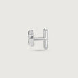 Star Frame Silver Cufflinks,,hi-res view 4