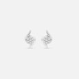 Elegant Swirl Silver Stud Earrings,,hi-res view 3