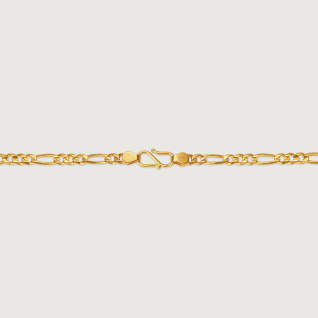 Figaro Link 22 Kt Gold Chain,,hi-res image number null