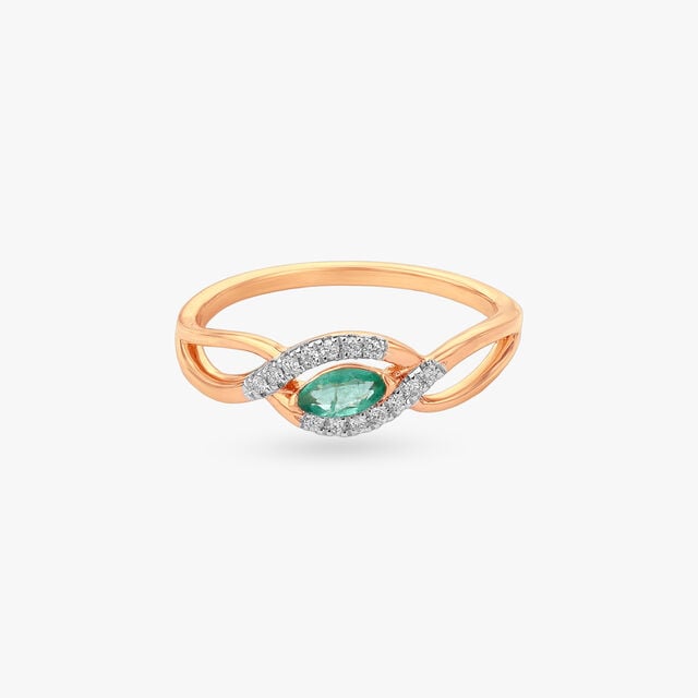 Twisted Radiance Emerald Ring,,hi-res image number null