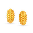 22 KT Yellow Gold Beaded Stud Earrings,,hi-res view 1