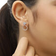 14 KT Opulent Rose Gold Drop Earrings,,hi-res view 3