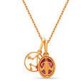 Charming 14kt Libra Birthstone Gold Pendant,,hi-res view 6