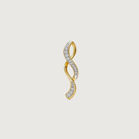 Fluid Twisted Diamond Pendant
