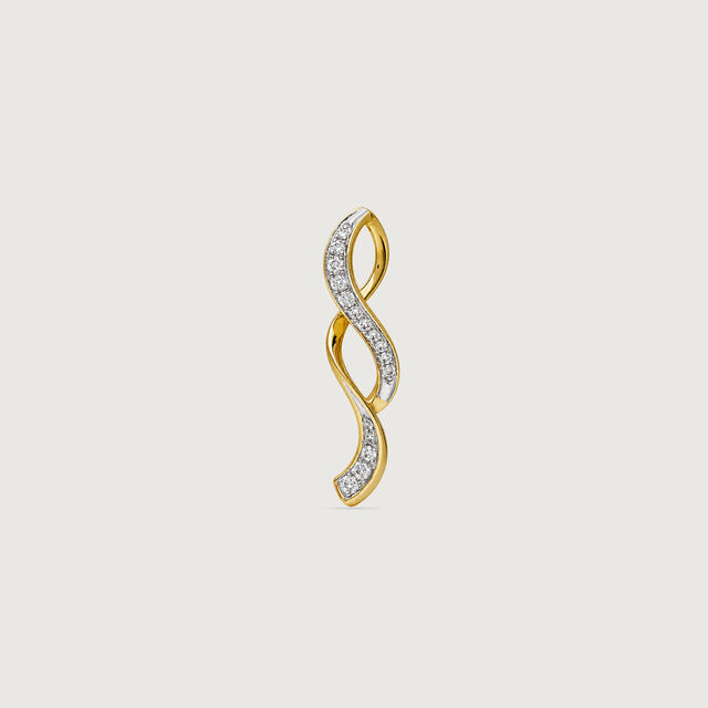 Fluid Twisted Diamond Pendant,,hi-res image number null