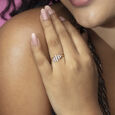 Light Show Gold & Diamond Finger Ring,,hi-res view 2