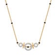 14 KT Beautiful Diamond Mangalsutra,,hi-res view 1