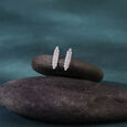 Classic Glow Silver Drop Earrings,,hi-res view 1