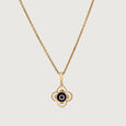Blooming Evil Eye Gold Pendant,,hi-res view 3