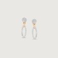 Radiant Loop Diamond Drop Earrings,,hi-res view 3