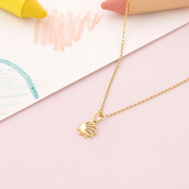 Dawn Hug Gold Pendant,,hi-res image number null
