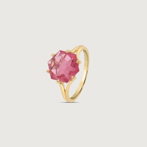 Starburst Pink Gold Ring