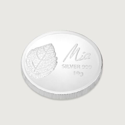 10 GM 999 Sacred Tulsi Leaf silver Coin
