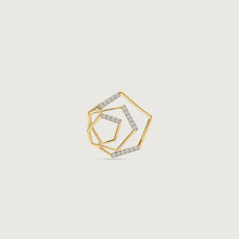 Playful Dimension Diamond Pendant