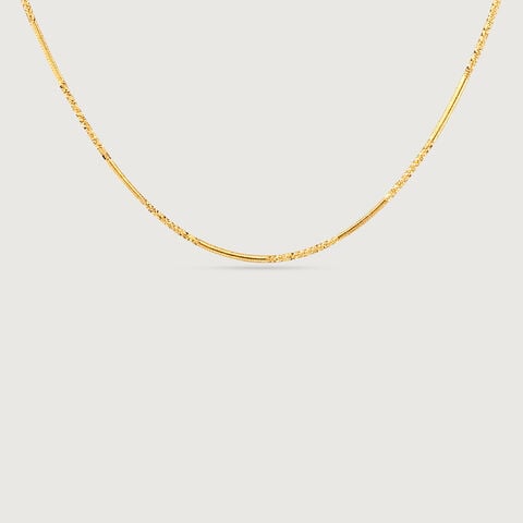 Textured Radiant Gold Chain