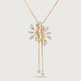 Radiant Blossom Gold & Diamond Necklace,,hi-res view 3