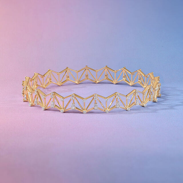 Radiant Lattice Diamond Bangle,,hi-res image number null