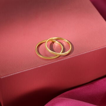 Forever Band 18KT Gold Couple Ring