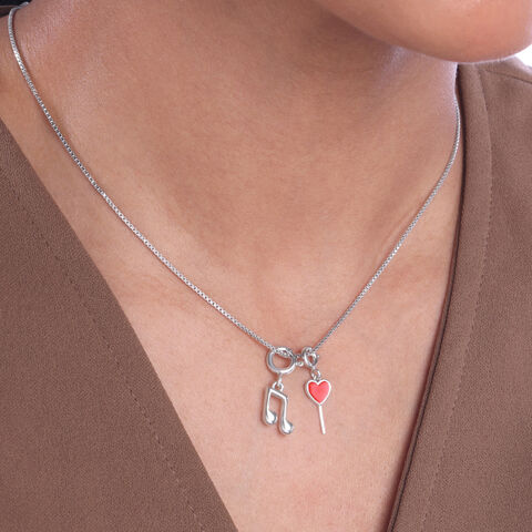 Candy Heart Silver Charm