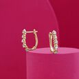 Infinite Glow Diamond Hoop Earrings,,hi-res view 1