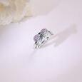 Blissful Ladybug Silver Ring,,hi-res view 1