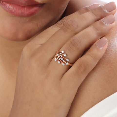 Crown Bloom Diamond Ring
