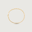Graceful Twisted Gold Bangle,,hi-res view 5