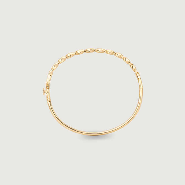 Graceful Twisted Gold Bangle,,hi-res image number null