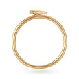Letter Z 14KT Yellow Gold Initial Ring,,hi-res view 3