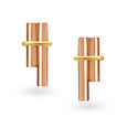 14KT Rose Gold Stud Earrings,,hi-res view 1