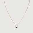 Twilight Halo 14 Kt Sapphire & Diamond Pendant with Chain,,hi-res view 3