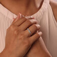 Linear Elegance 14KT Gold & Diamond Ring,,hi-res view 2