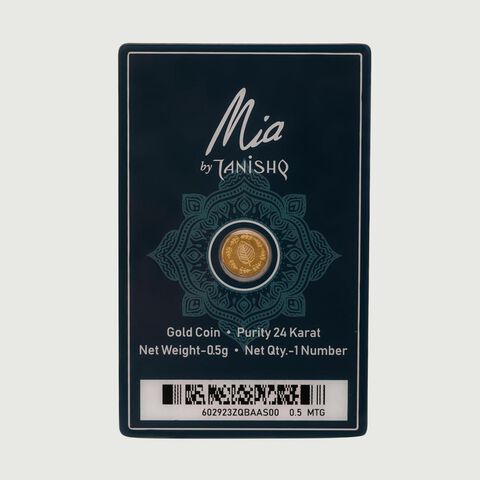0.5 Gram 24 Karat Tulsi Gold Coin