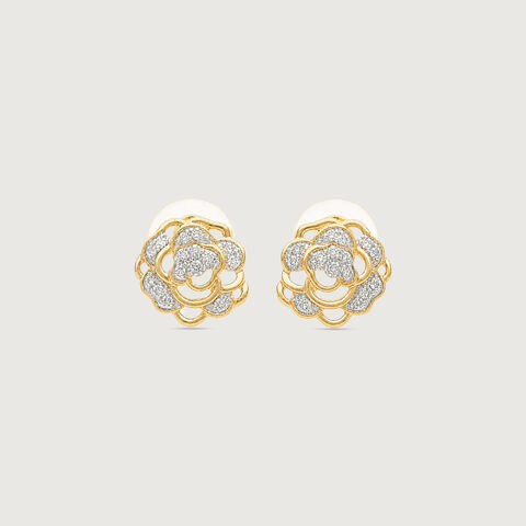 Layered Bloom Diamond Earrings