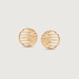 Linear Glow Gold Stud Earrings,,hi-res view 3