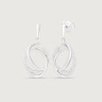 Celestial Orbit Silver Drop Earrings,,hi-res view 4
