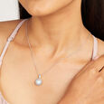 Chic Pearl Silver Pendant & Chain,,hi-res view 2
