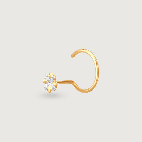 Sweet Bloom Diamond Nose Pin