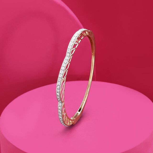 Sparkle Arch Diamond Bangle,,hi-res image number null