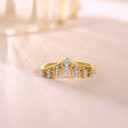 Radiant Horizon Gold & Diamond Finger Ring,,hi-res view 1