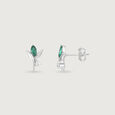 Luminous Grace Silver Stud Earrings,,hi-res view 4