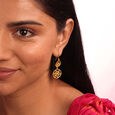 Eternal Heirlooms 22KT Gold Drop Earrings,,hi-res view 2