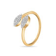 18 KT Yellow Gold Marquise Twist Diamond Ring,,hi-res view 1