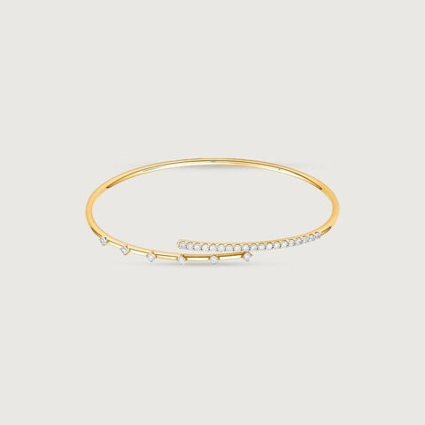Sleek Balance Diamond Bangle